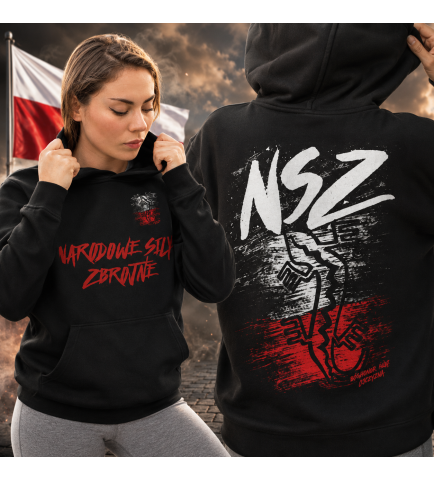Damska bluza z kapturem NSZ